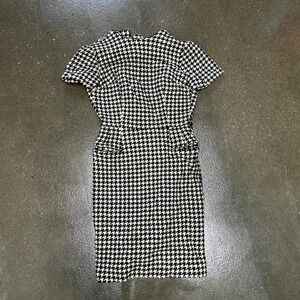 Vintage 80s Petti Junior Apparel Size Small Houndstooth Dress